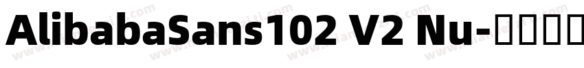 AlibabaSans102 V2 Nu字体转换